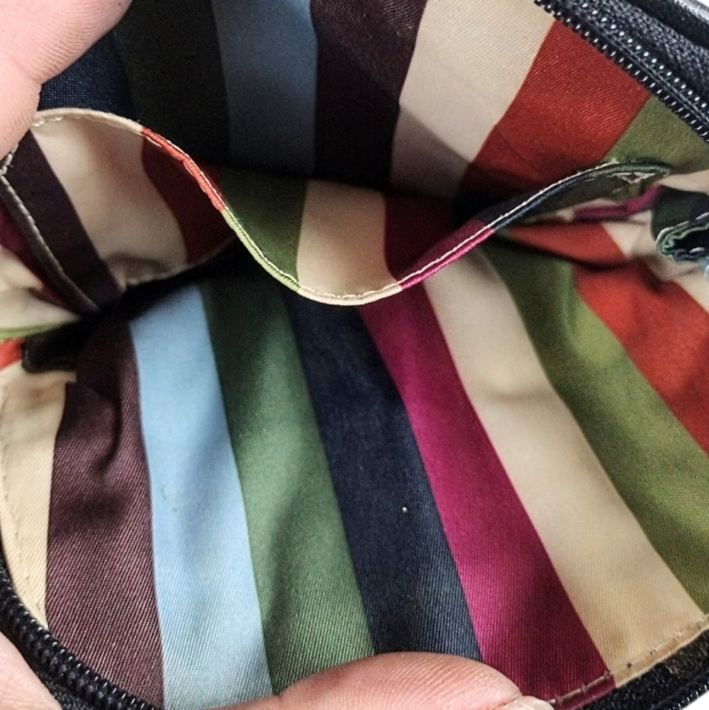 🖤 Coach Poppy Black Polished Leather Mini Bag Legacy Push Lock Wristlet Pouch - Picture 11 of 12